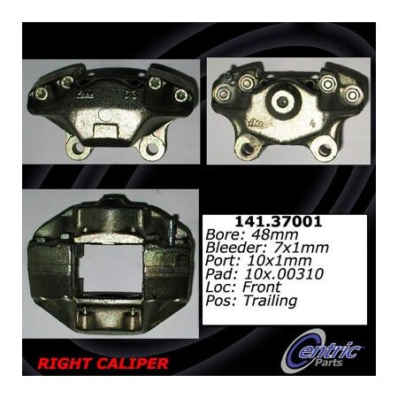 Centric Semi-Loaded Brake Caliper, Parts, 141.37001 141.37001